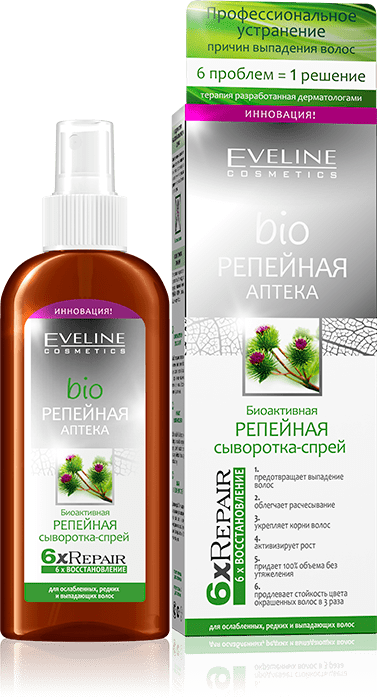 Биоактивная репейная сыворотка-спрей Бio Репейная аптека Eveline, 150 мл фото 1 &mdash; TD-EX.RU