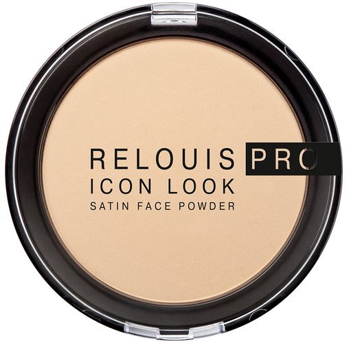 Пудра компактная RELOUIS PRO Icon Look Satin Face Powder тон 01, 9 г.  фото 1 &mdash; TD-EX.RU