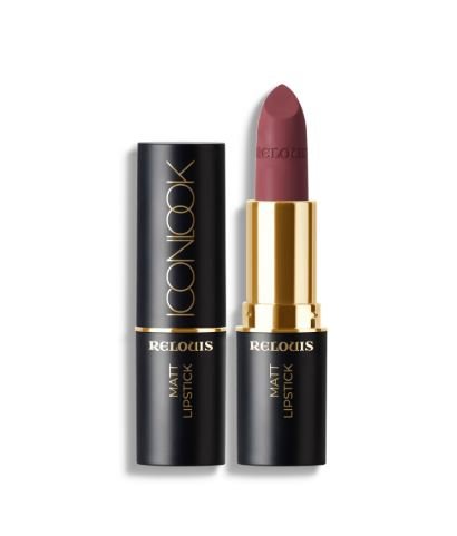 Помада губная матовая Icon Look тон 10 Glamour`ose  RELOUIS   фото 1 &mdash; TD-EX.RU
