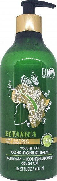 Бальзам-кондиционер РЕВЕНЬ, ЧЕРНЫЙ КУНЖУТ BOTANICA Bio World, 490 мл фото 1 &mdash; TD-EX.RU