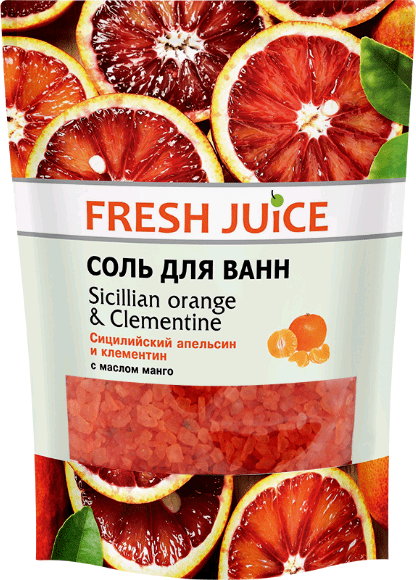 Соль для ванн Fresh Juice Sicilian Orange & Clementine фото 1 &mdash; TD-EX.RU