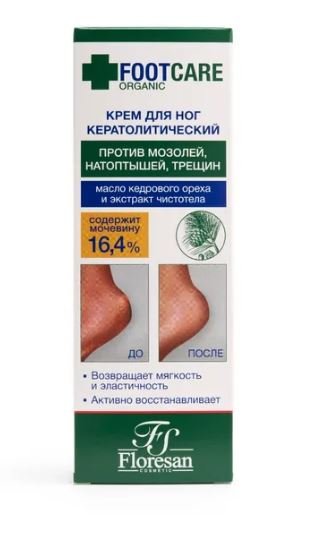 Крем для ног кератолитический против трещин и натоптышей Floresan, 100 мл.  &mdash; TD-EX.RU