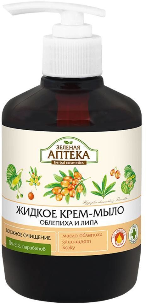Жидкое мыло "Облепиха" Зеленая аптека, 465 мл фото 1 &mdash; TD-EX.RU