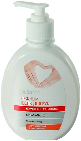 Крем-мыло Молоко и Мед ​Нежный шелк для рук Комплексная защита Dr. Sante, 240 мл​ фото 1 &mdash; TD-EX.RU