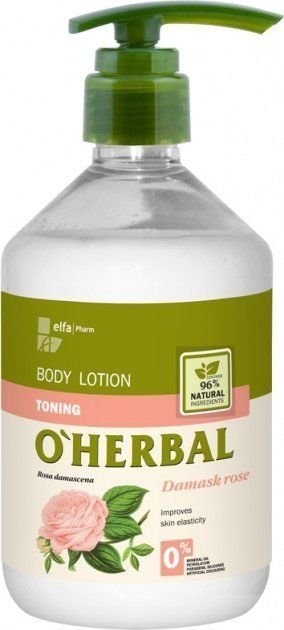 Тонизирующий лосьон для тела с экстрактом дамасской розы O’Herbal, 500 мл фото 1 &mdash; TD-EX.RU
