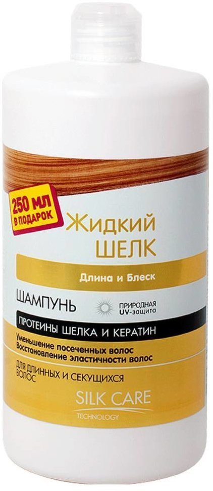 Шампунь Длина и Блеск Жидкий шелк Dr. Sante, 1000 мл фото 1 &mdash; TD-EX.RU