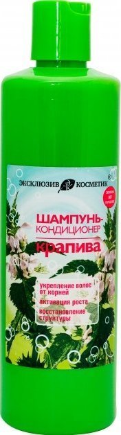Шампунь-кондиционер для роста волос "Крапива" Эксклюзивкосметик, 500 мл фото 1 &mdash; TD-EX.RU