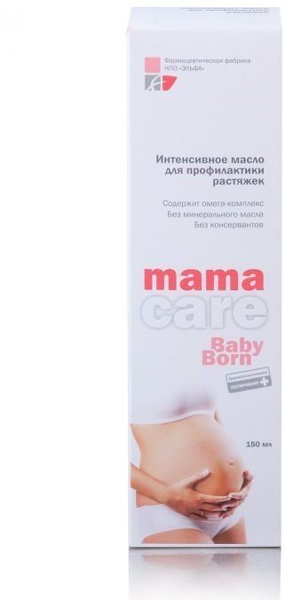 Интенсивное масло для профилактики растяжек Mama Care Baby Born Эльфа, 150 мл фото 1 &mdash; TD-EX.RU