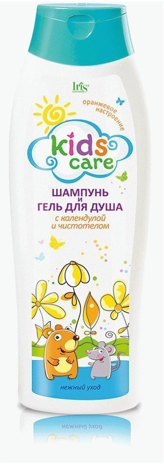 Детский Шампунь и Гель для душа календула и чистотел Iris, 400 мл фото 1 &mdash; TD-EX.RU