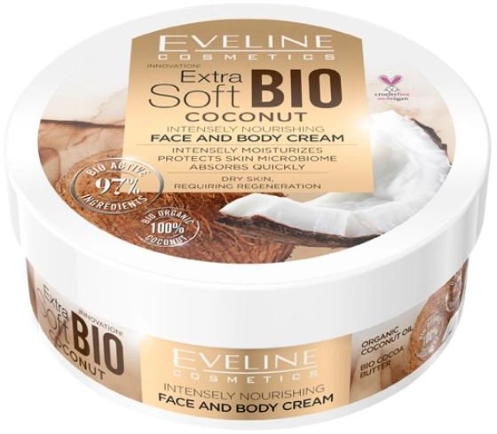 Интенсивно питательный крем для лица и тела Extra Soft Bio Coconut Eveline, 200 мл фото 1 &mdash; TD-EX.RU
