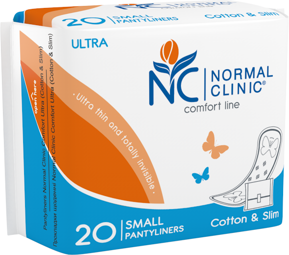 Прокладки ежедневные Normal Ultra cotton&slim Small (150 мм) в полиэтиленовой упаковке NORMAL Clinic, 20 шт фото 1 &mdash; TD-EX.RU
