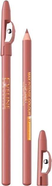 Контурный карандаш для губ с точилкой Max Intense Colour №17 Warm nude Eveline фото 1 &mdash; TD-EX.RU