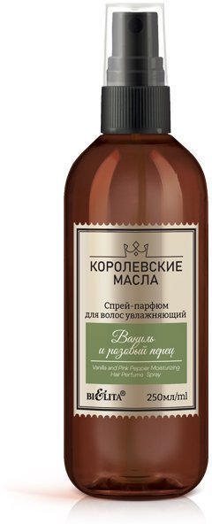 Спрей-парфюм для волос увлажняющий "Ваниль и розовый перец" Королевские масла  Белита, 250 мл. фото 1 &mdash; TD-EX.RU
