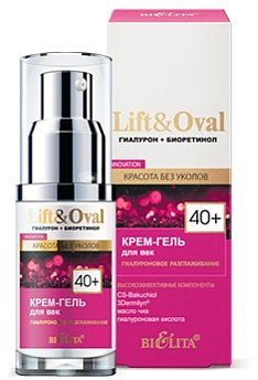 Крем-гель для век «Гиалуроновое разглаживание» Lift&amp;Oval 40+ Белита, 30 мл  &mdash; TD-EX.RU