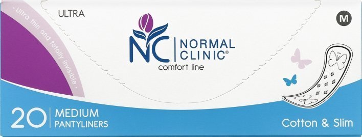 Прокладки ежедневные Normal Ultra cotton&slim Medium (180 мм) в картонной упаковке NORMAL Clinic, 20 шт фото 1 &mdash; TD-EX.RU