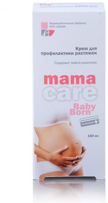 Крем для профилактики растяжек Mama Care Baby Born Эльфа, 150 мл фото 1 &mdash; TD-EX.RU