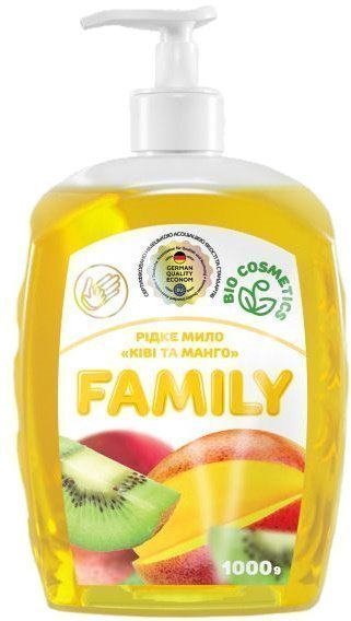 Жидкое мыло "Family" Киви и манго Dallas, 1000 мл фото 1 &mdash; TD-EX.RU