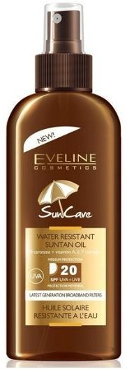 Водостойкое солнцезащитное масло для загара SPF20 Sun Care Eveline, 150 мл  фото 1 &mdash; TD-EX.RU