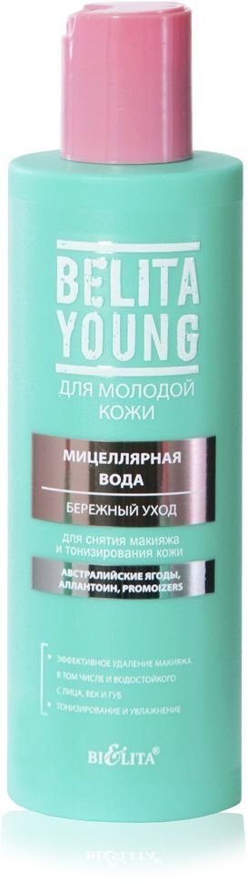 Мицеллярная вода для снятия макияжа и тонизирования кожи Бережный уход Белита, 200 мл фото 1 &mdash; TD-EX.RU