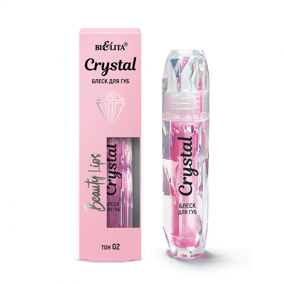 Блеск для губ Crystal Beauty Lips тон 02 Белита, 1,8 мл. фото 1 &mdash; TD-EX.RU