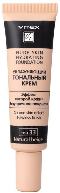 Витэкс NUDE SKIN HYDR Увлажняющий тональный крем, тон 33 Natural beige, 30 мл фото 1 &mdash; TD-EX.RU
