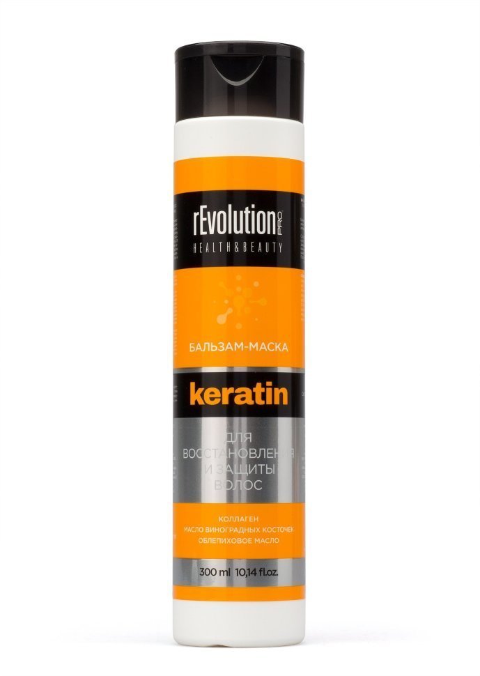 rEvolution PRO Бальзам-маска для востановления и защиты волос с кератином, 300 мл фото 1 &mdash; TD-EX.RU