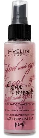 Спрей-мист для лица 4 в 1 Pink Aqua Miracle Eveline, 110 мл фото 1 &mdash; TD-EX.RU