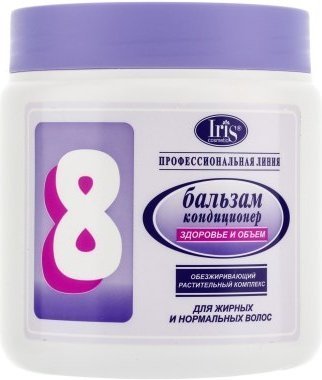 Бальзам-кондиционер для волос №8 "Здоровье и объем" с обезжиривающим растительным комплексом Iris, 500 мл &mdash; TD-EX.RU