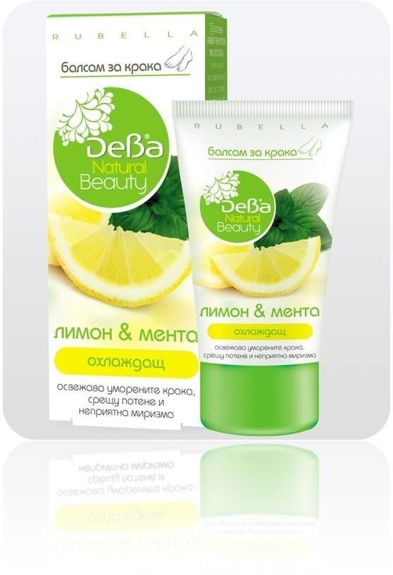Бальзам для ног Лимон и мята Natural Beauty DEBA, 75 мл фото 1 &mdash; TD-EX.RU