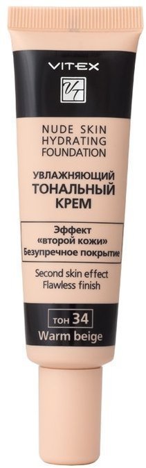 Витэкс NUDE SKIN HYDR Увлажняющий тональный крем, тон 34 Warm beige, 30 мл фото 1 &mdash; TD-EX.RU