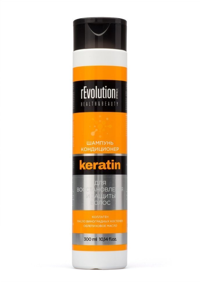 rEvolution PRO Шампунь-кондиционер для востановления и защиты волос с кератином, 300 мл фото 1 &mdash; TD-EX.RU