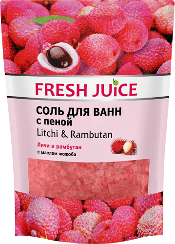 Соль для ванн с пеной Litchi & Rambutan Fresh Juice фото 1 &mdash; TD-EX.RU