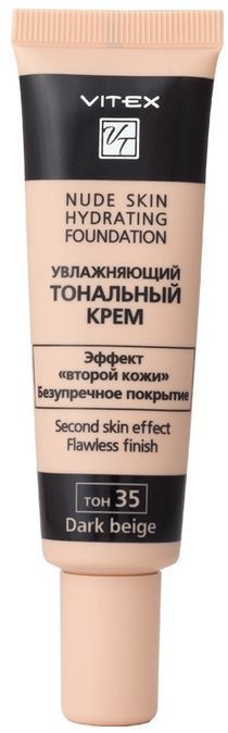 Витэкс NUDE SKIN HYDR Увлажняющий тональный крем, тон 35 Dark beige, 30 мл фото 1 &mdash; TD-EX.RU