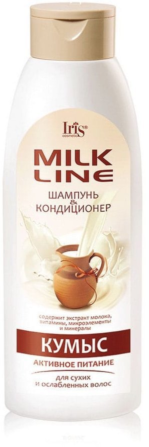 Шампунь-кондиционер «Кумыс» активное питание для сухих и ослабленных волос Iris, 500 мл &mdash; TD-EX.RU