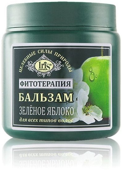 Бальзам "Зелёное яблоко" для всех типов волос - Фитотерапия Iris, 500 мл фото 1 &mdash; TD-EX.RU