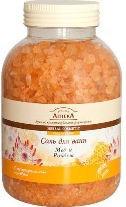 Соль для ванн Зеленая аптека "Мёд и ройбуш", 1300 г фото 1 &mdash; TD-EX.RU