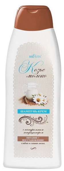 Шампунь-крем с натуральным кондиционером "КОЗЬЕ МОЛОКО" Белита, 500 мл &mdash; TD-EX.RU
