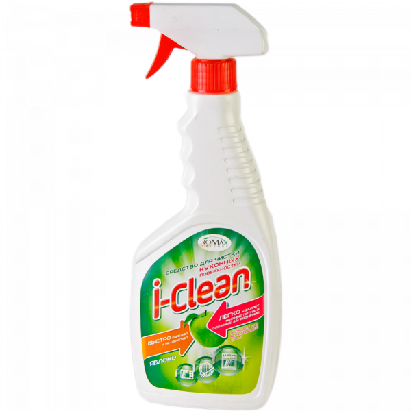 Средство для чистки кухонных поверхностей I-Clean "Яблоко" Romax, 500 мл  фото 1 &mdash; TD-EX.RU