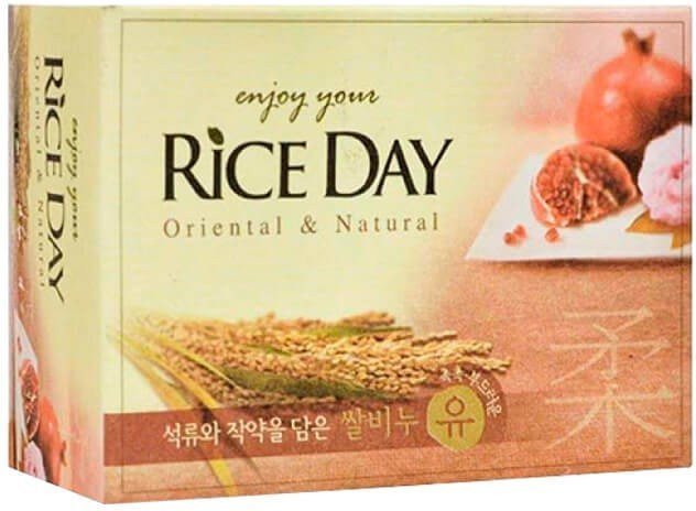 Мыло туалетное Rice Day гранат, пион CJ LION, 100 г фото 1 &mdash; TD-EX.RU