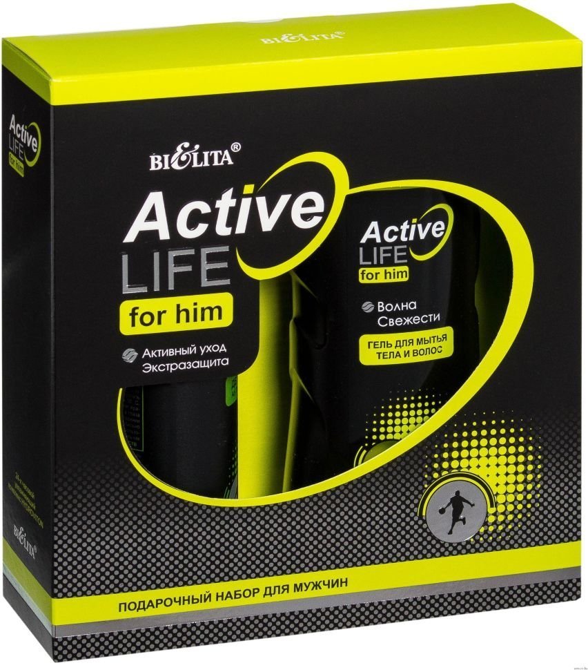 Подарочный набор "Active LIFE" (гель-шампунь, дезодорант) фото 1 &mdash; TD-EX.RU
