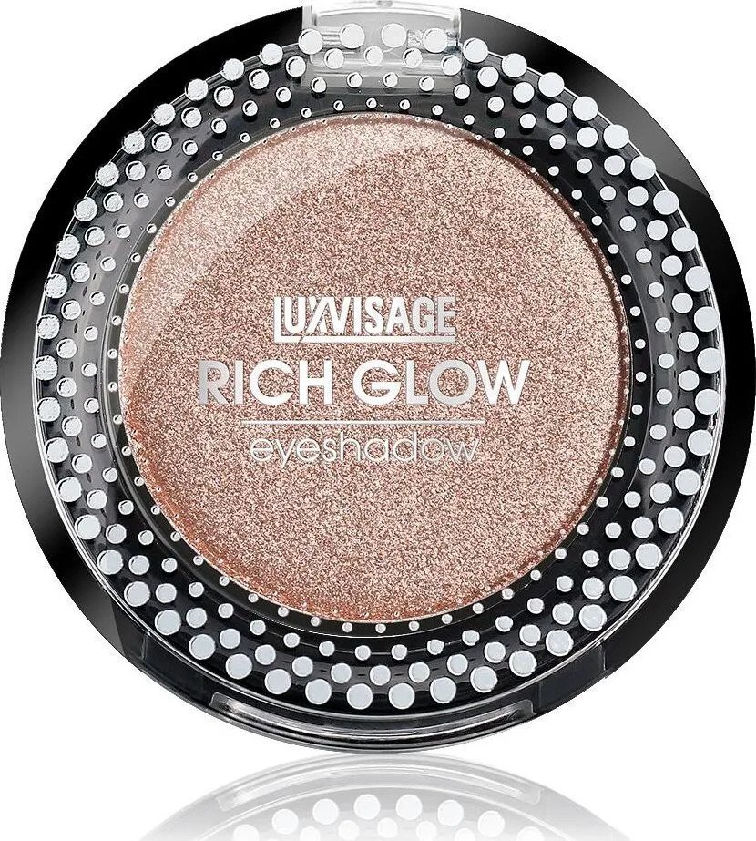 Тени компактные для век RICH GLOW  05 Peach vanilla Luxvisage фото 1 &mdash; TD-EX.RU