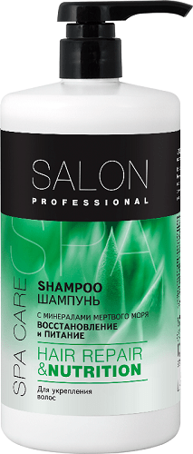 SALON PROFESSIONAL Шампунь для волос Восстановление и питание (hair repair & nutrition), 1000 мл фото 1 &mdash; TD-EX.RU