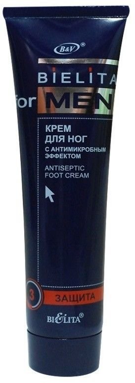 Крем для ног BIELITA FOR MEN с антимикробным эффектом Белита, 100 мл фото 1 &mdash; TD-EX.RU