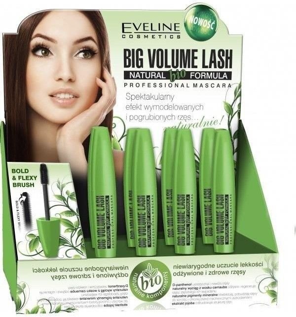 Тушь для ресниц Volume Lash Natural Bio Formula Mascara (набор 12 шт) Eveline, 12x10 мл фото 1 &mdash; TD-EX.RU