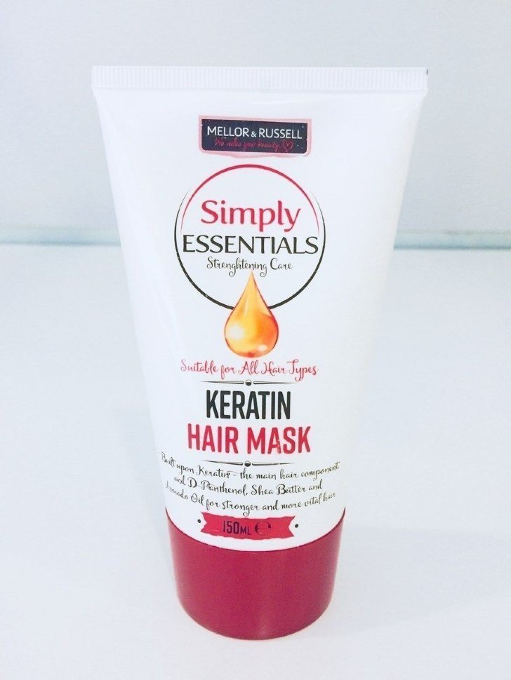 Маска для волос Simply Essentials Keratin с укрепляющей формулой Mellor&Russell, 150 мл фото 1 &mdash; TD-EX.RU