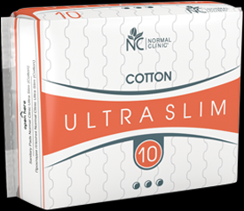 Гигиенические прокладки для критических дней UltraSlim cotton (3 капли, 240 мм) NORMAL Clinic, 10 шт фото 1 &mdash; TD-EX.RU