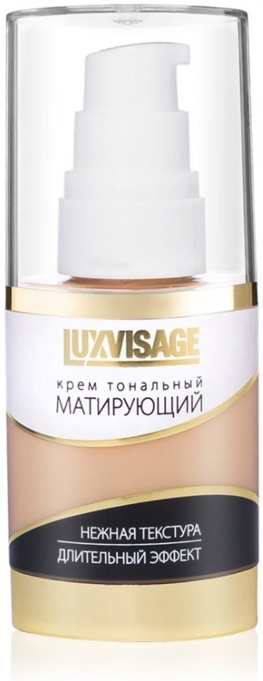 Крем тональный для лица матирующий тон 01 (фарфоровый) Luxvisage, 35 г фото 1 &mdash; TD-EX.RU