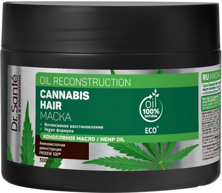 Маска для интенсивного восстановления волос Cannabis Hair Dr.Sante, 300 мл фото 1 &mdash; TD-EX.RU