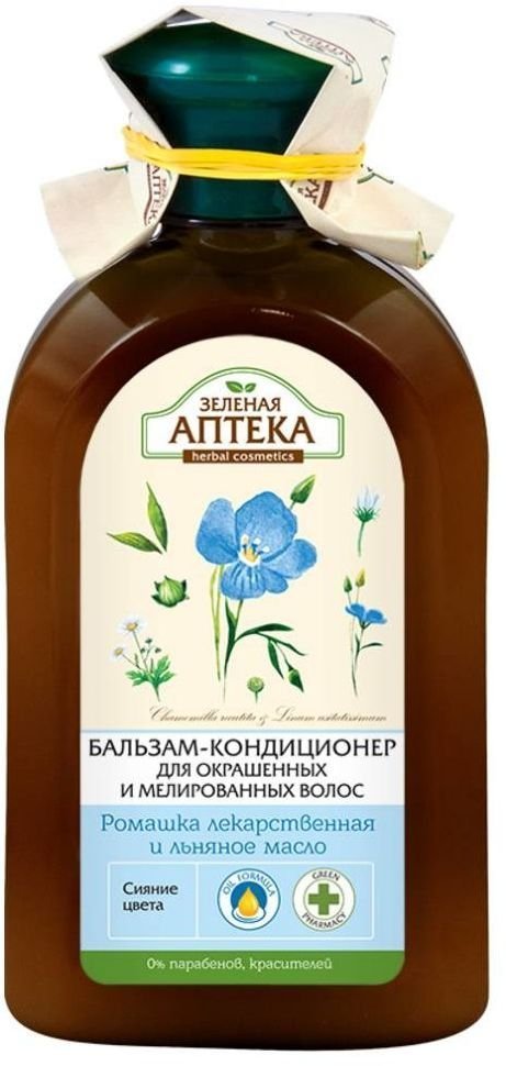 ЗЕЛЕНАЯ АПТЕКА Бальзам-кондиционер Ромашка лекарственная и льняное масло, 300 мл фото 1 &mdash; TD-EX.RU