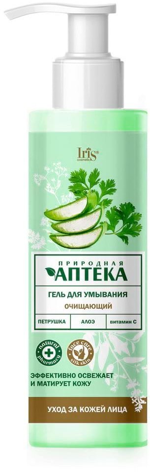 Гель для умывания очищающий Природная аптека IRIS, 190 мл.  фото 1 &mdash; TD-EX.RU